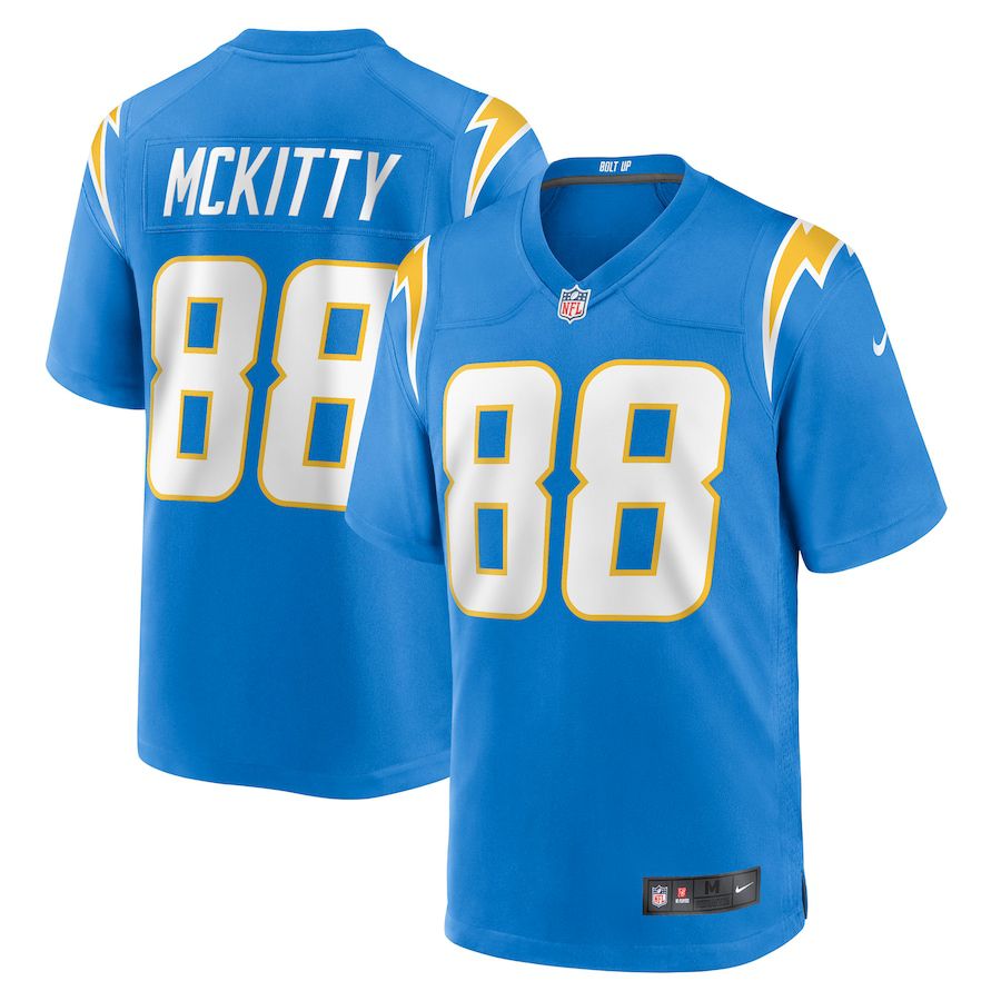 Men Los Angeles Chargers 88 Tre McKitty Nike Powder Blue Game NFL Jersey